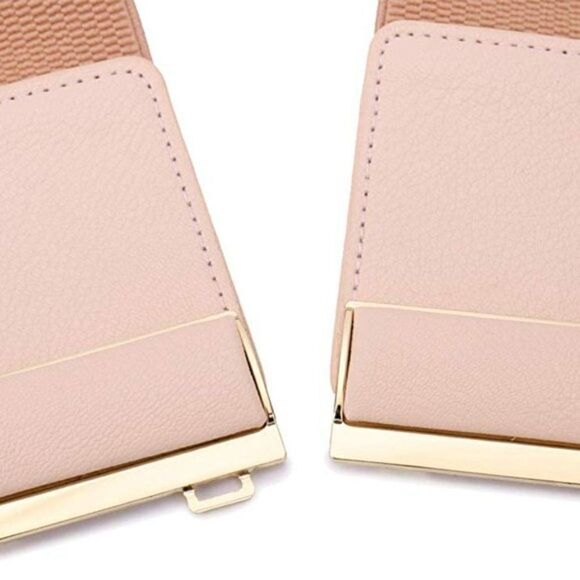 New Womens 3" Wide Belt Elastic Stretch Cinch - Picture 4 of 5